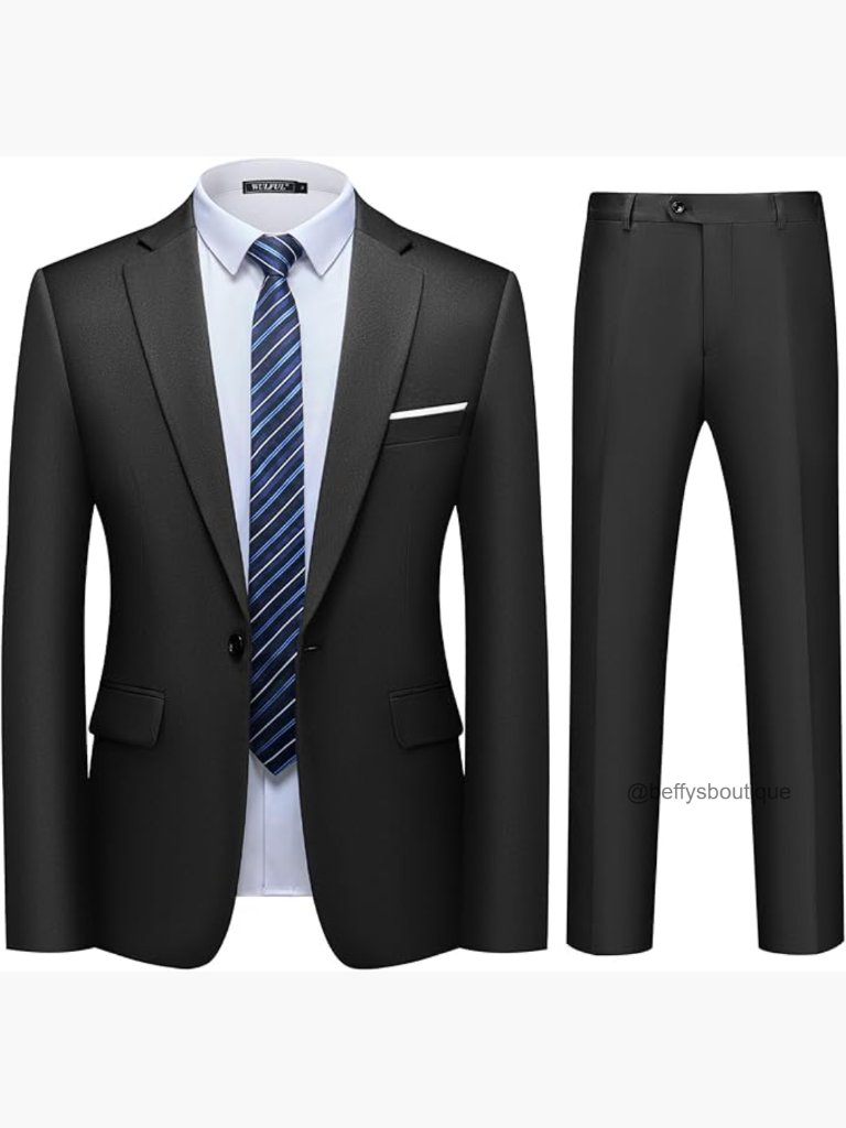 Slim Fit Suit Set With Blazer And Pants For Formal Events